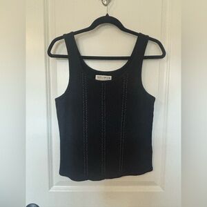 Miranda Lambert Black Tank Top with Stud Detail